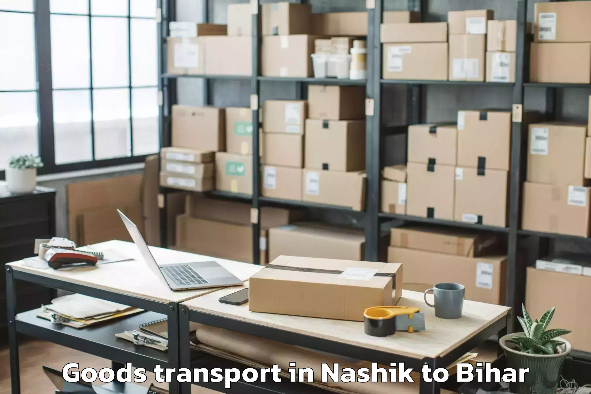 Nashik to Teghra Goods Transport Booking